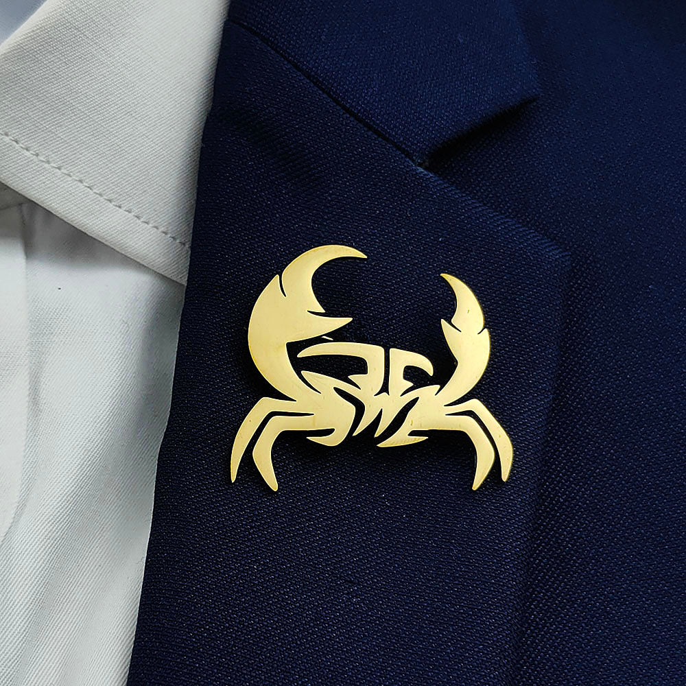 Crab Brooch Pin