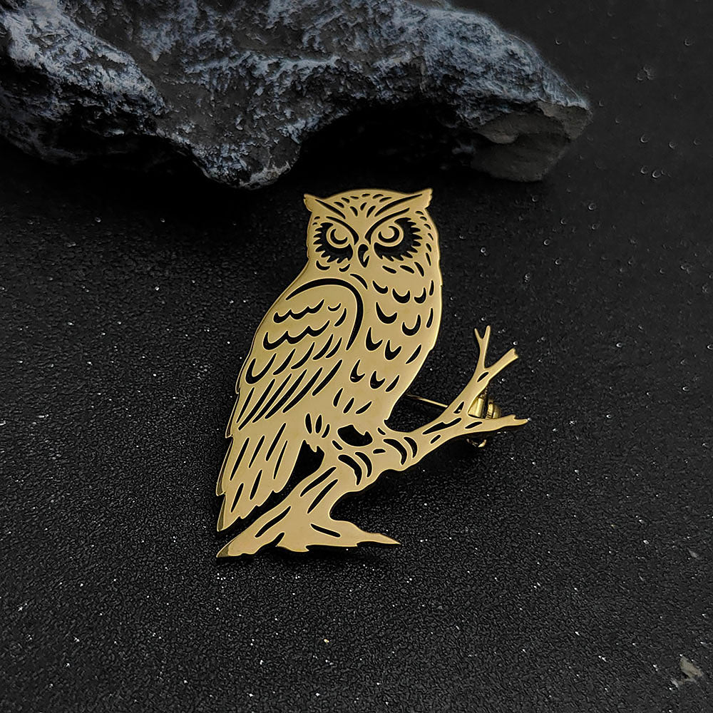 Owl Brooch Pin