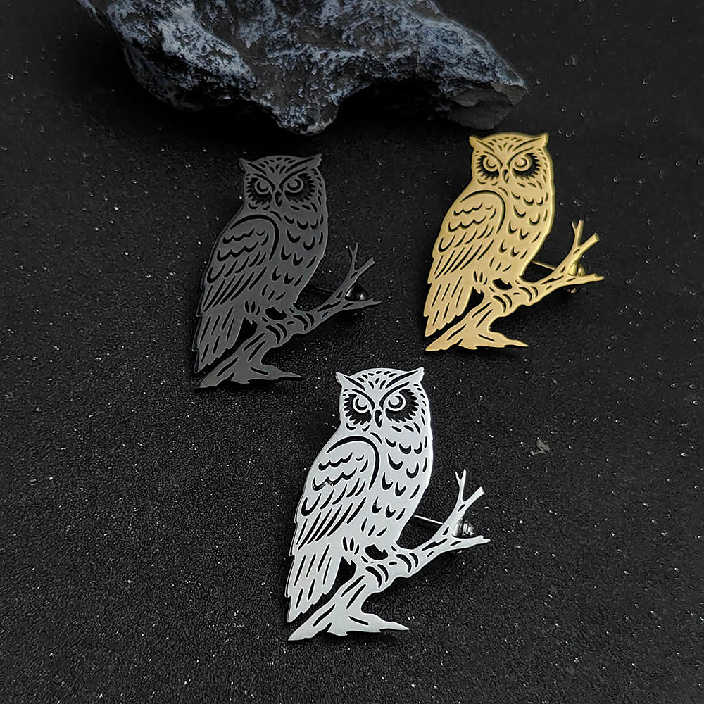 Owl Brooch Pin