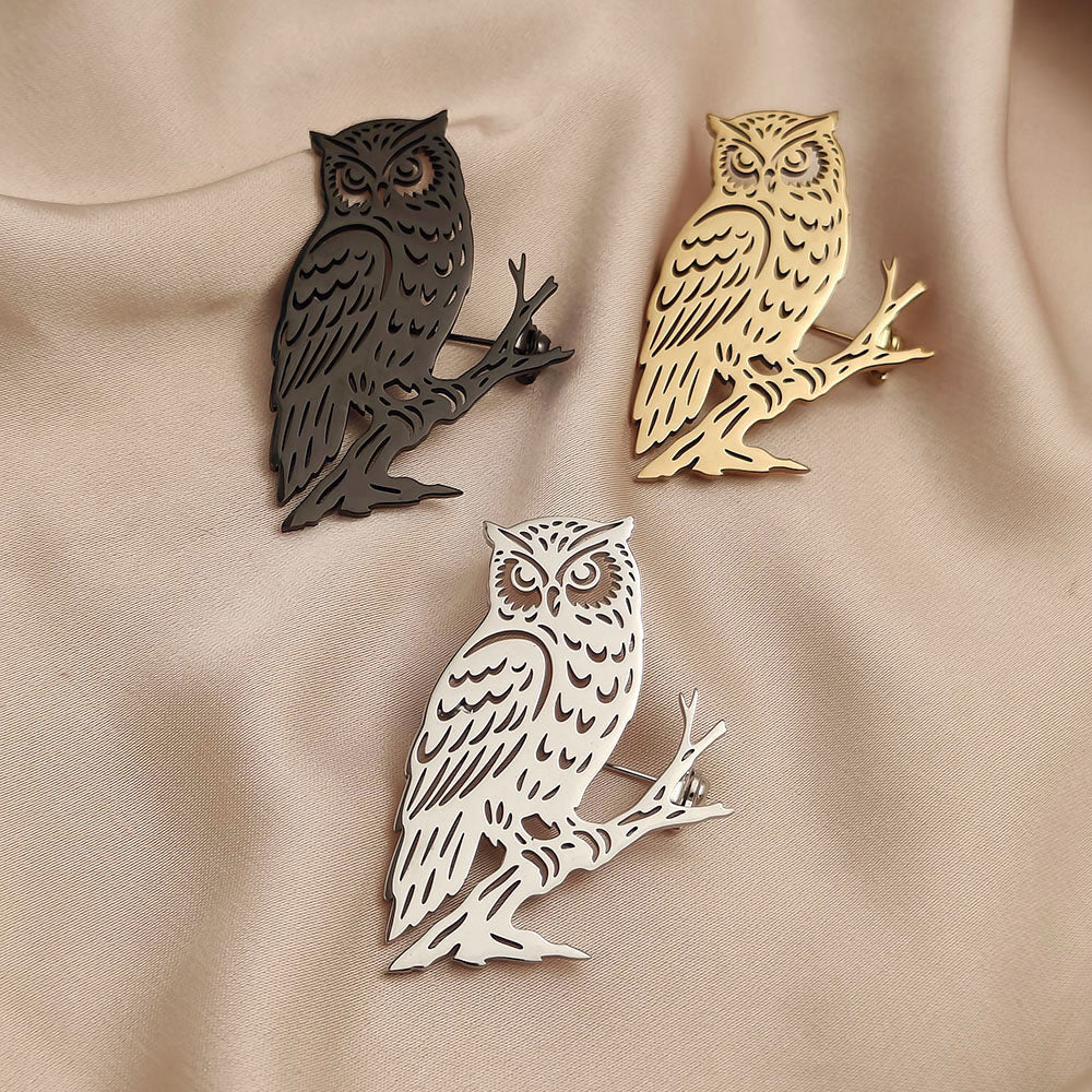 Owl Brooch Pin