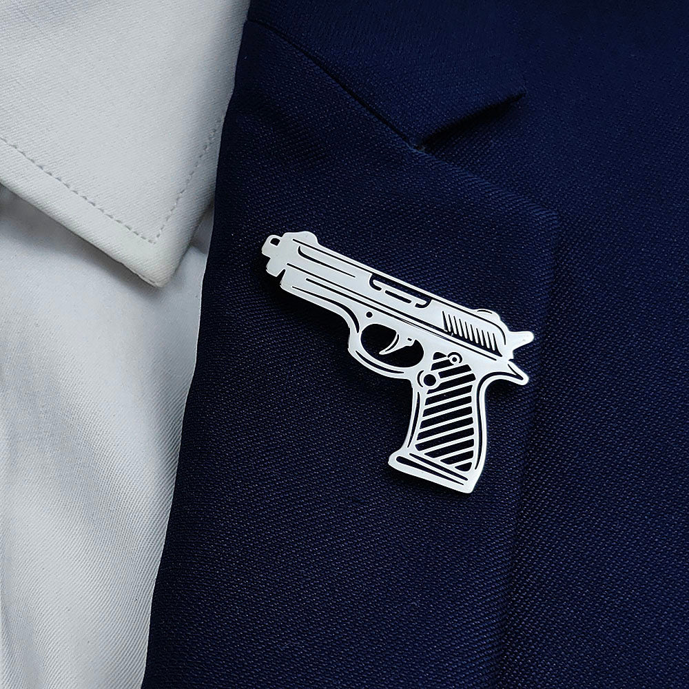 Pistol Brooch Pin