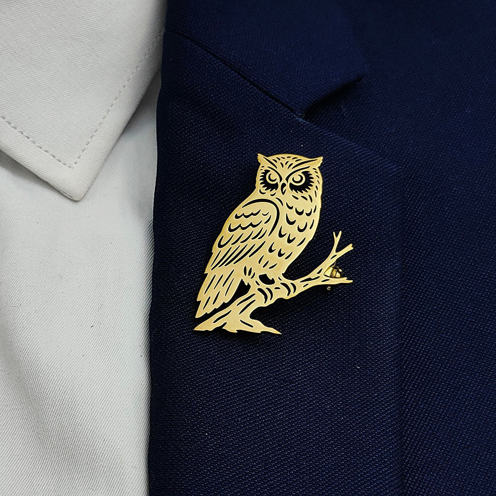 Owl Brooch Pin