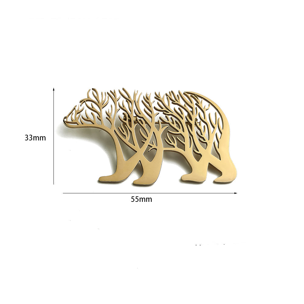 Polar Bear Brooch Pin