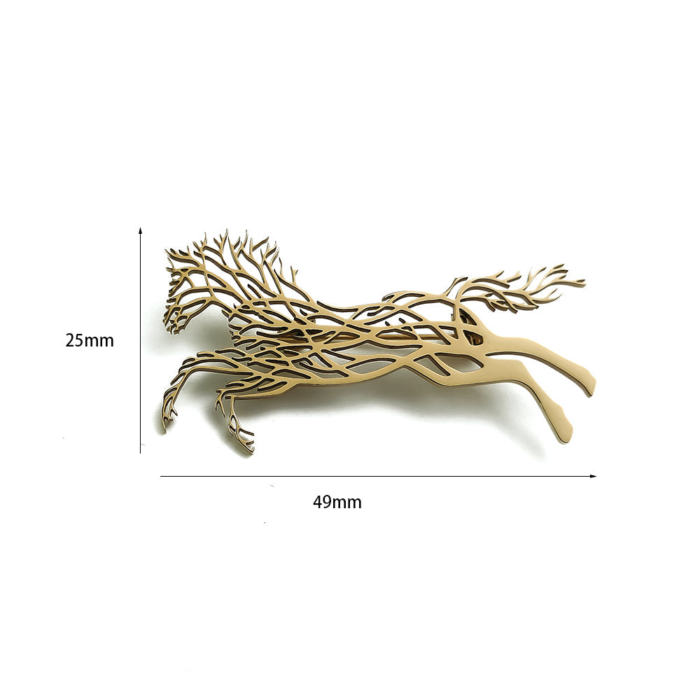 Running Horse Brooch Pin