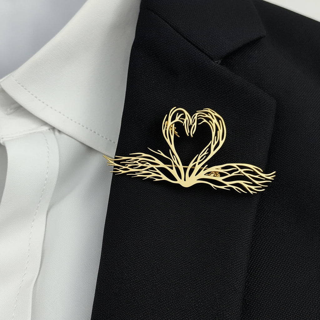 Swan Brooch Pin