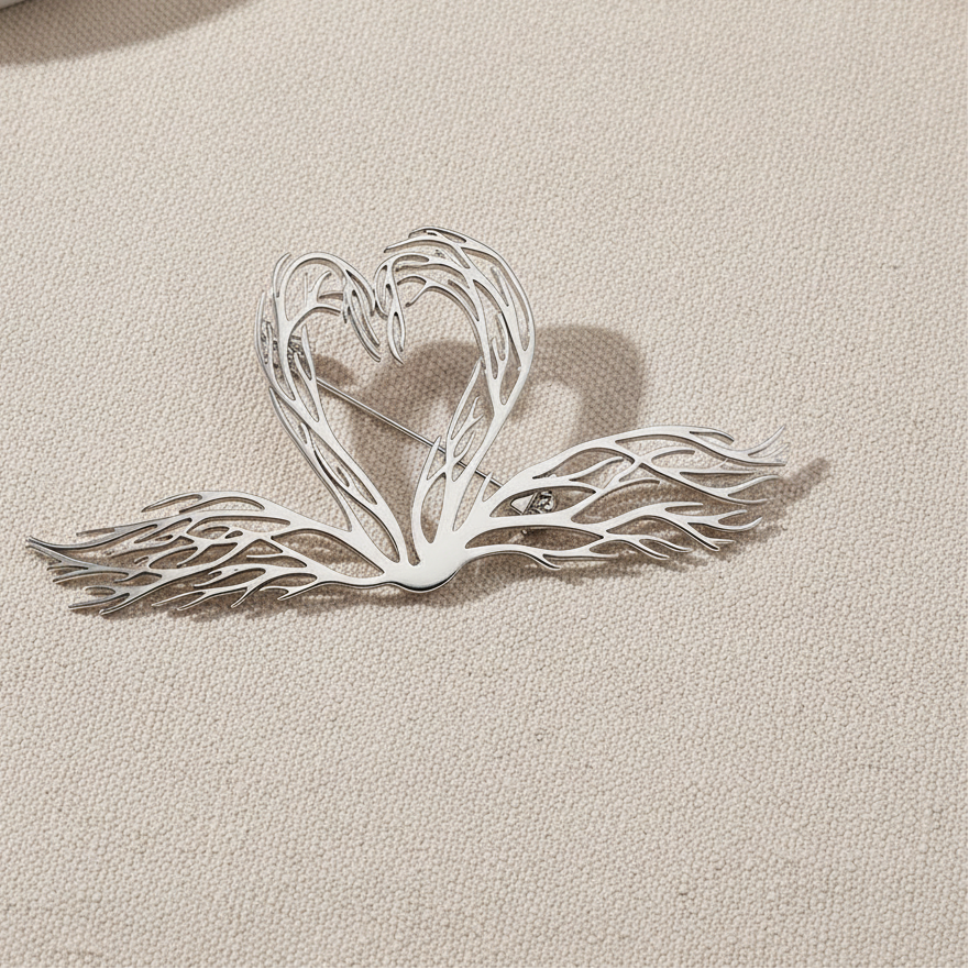Swan Brooch Pin